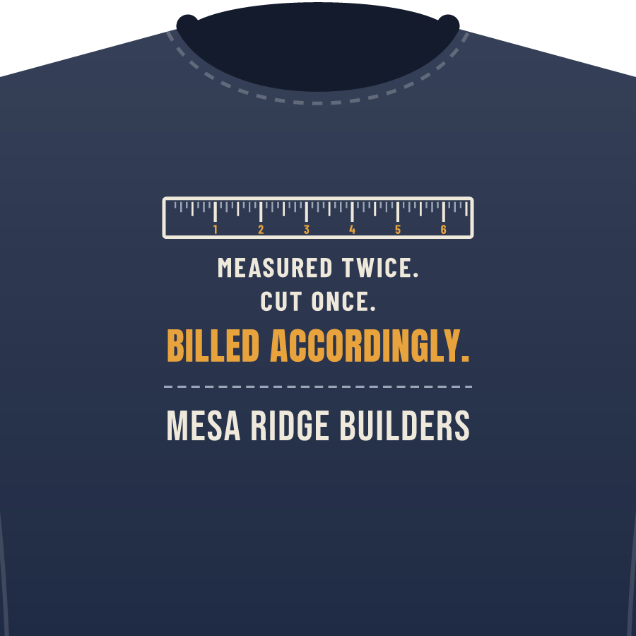 Billed accordingly on a everyday tee