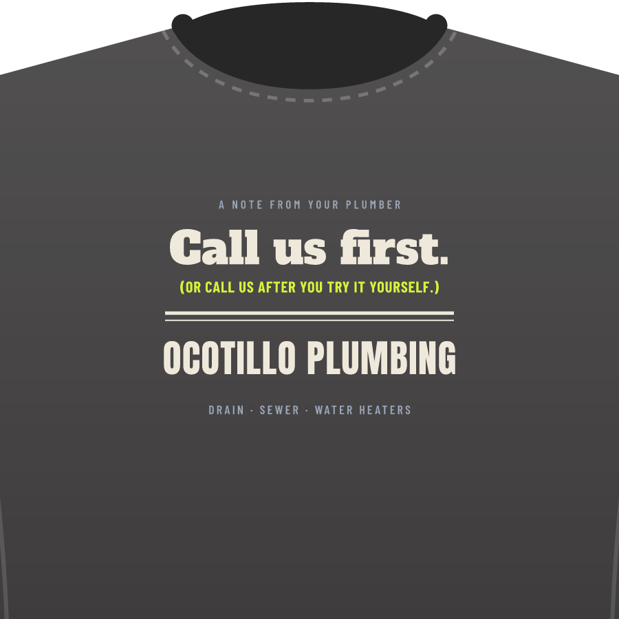 Call us first on a premium tee