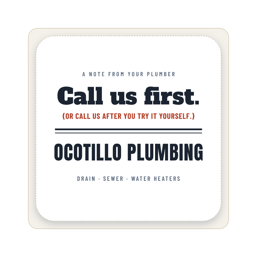 Call us first on a sticker