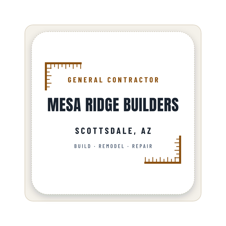 Wordmark (general contractor) on a sticker