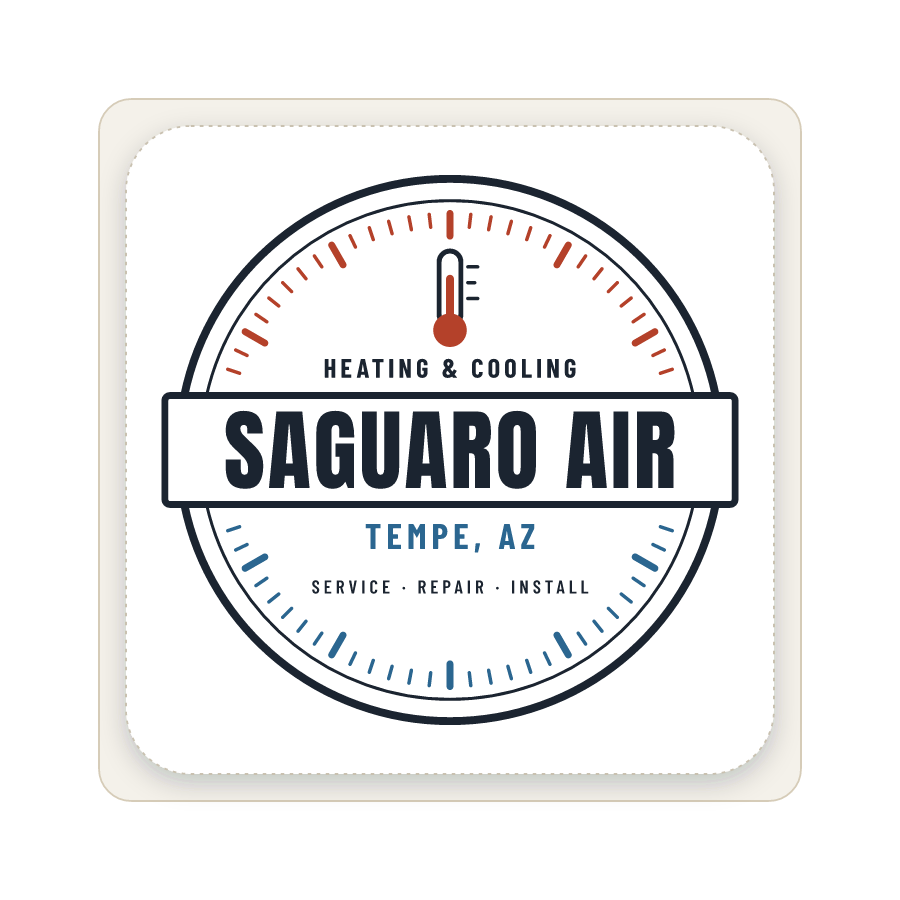 Shop badge (HVAC) on a sticker