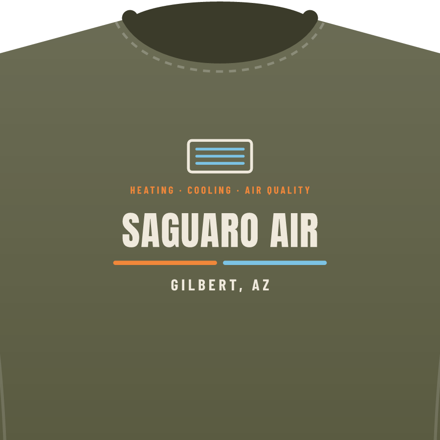 Wordmark (HVAC) on a premium tee