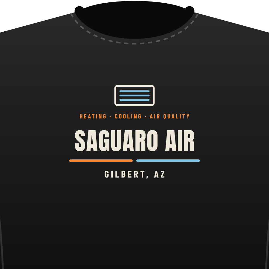 Wordmark (HVAC) on a everyday tee