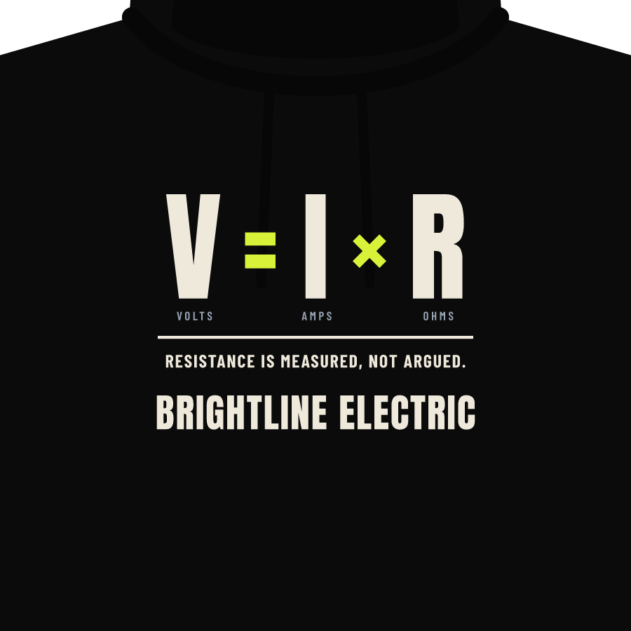 Ohm’s law on a hoodie