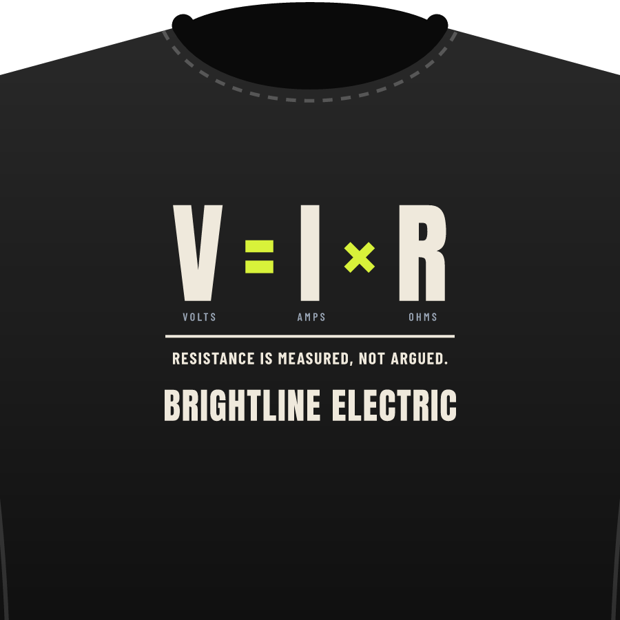 Ohm’s law on a everyday tee