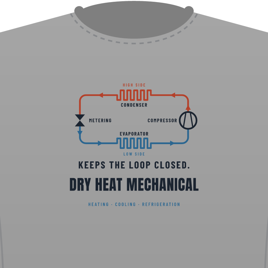 Refrigerant loop on a everyday tee